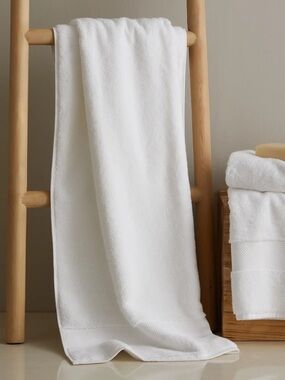 QUINCE Turkish Ultra Plush Bath Towel White 7279